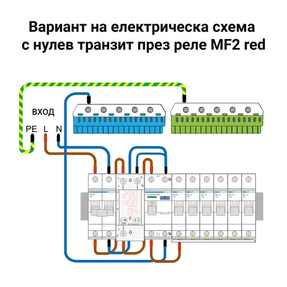 ZUBR MF2-40 RED МУЛТИФУНКЦИОНАЛНО РЕЛЕ ЗА ЗАЩИТА ОТ НАПРЕЖЕНИЕ, МОНОФАЗНО